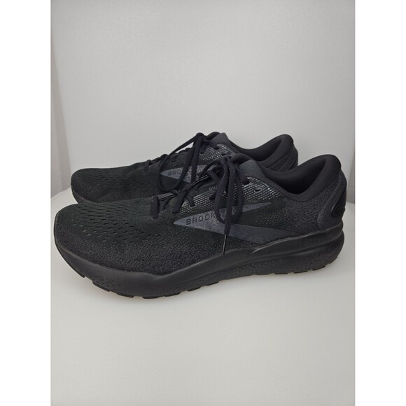 Brooks Ghost 16 All Black Running Shoes Men's Size 15 NARROW Sneakers ***READ*** - Picture 1 of 12